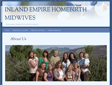 Tablet Screenshot of iehomebirth.com